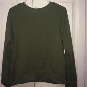 Olive green sweatshirt