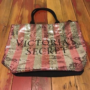 🇺🇸 SALE! Victoria's Secret sequin tote bag