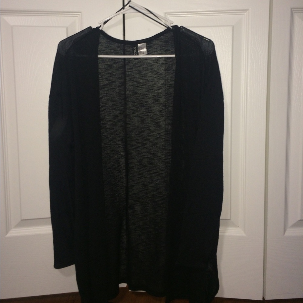 Black cardigan