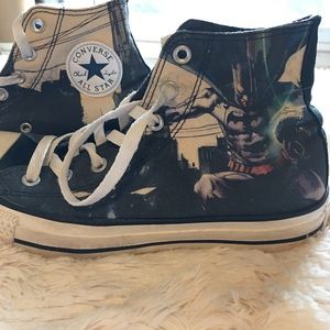 Converse Batman Chucks GUC  ladies size 6