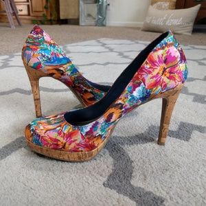 Beautiful summer print heels