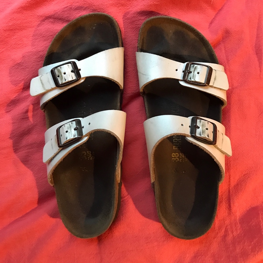 white Birkenstocks