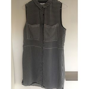dolce vita stripped shirt dress