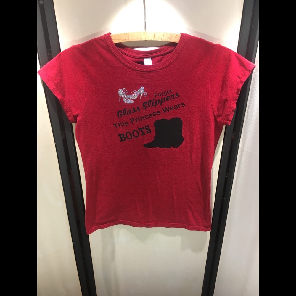 Red Cowgirl Princess Tee Shirt