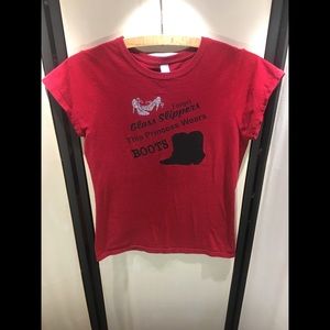 Red Cowgirl Princess Tee Shirt