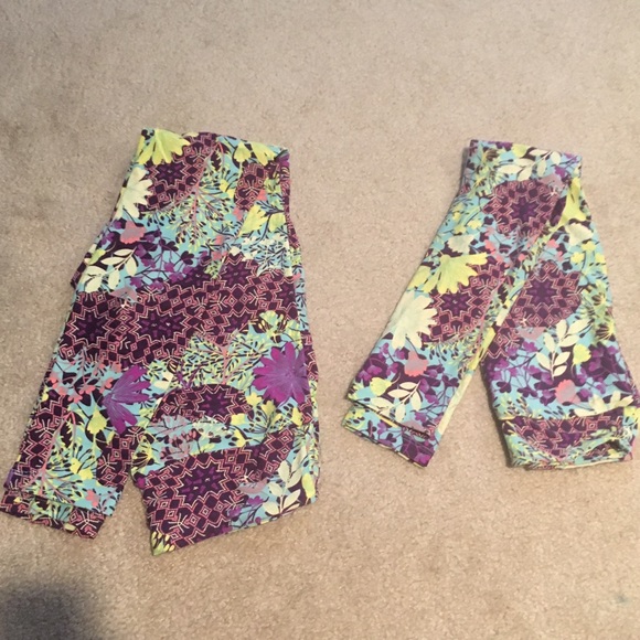 Mommy and Me Lularoe leggings OS and L/XL