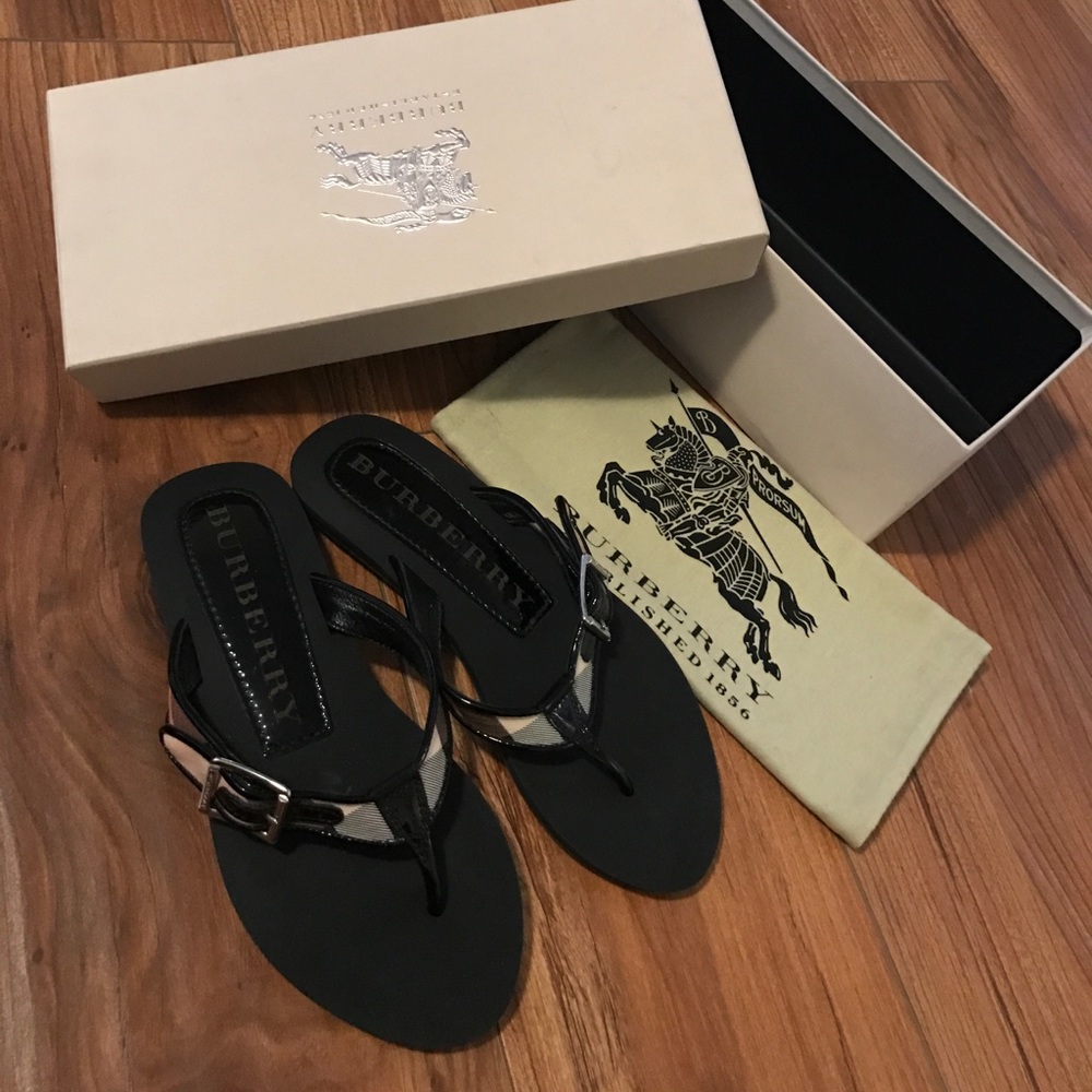 Burberry sandals flip flops size 36