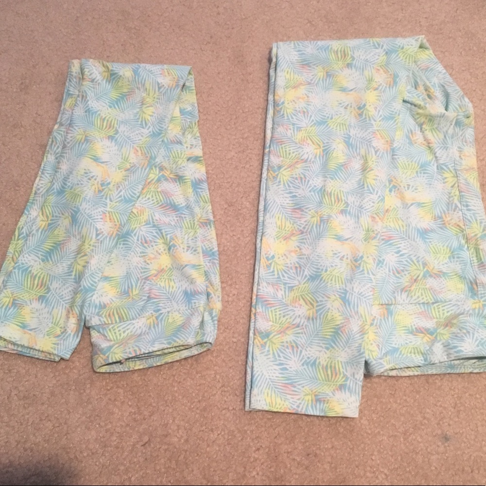 Mommy and Me Lularoe leggings OS and L/XL