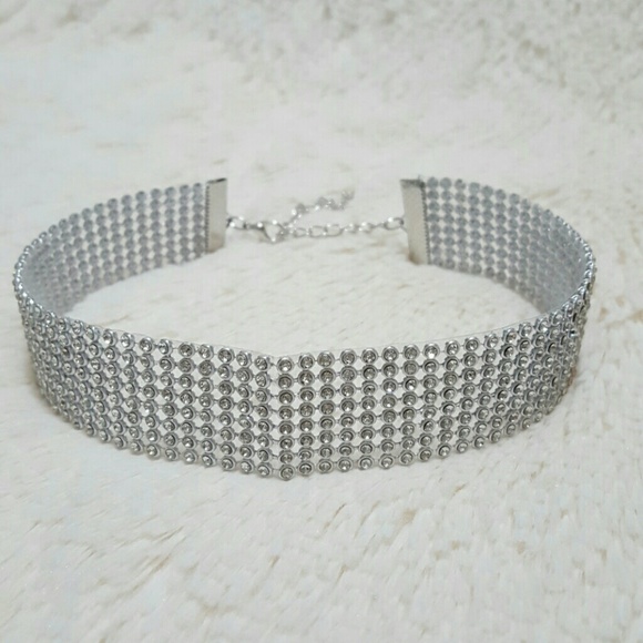 1" Rhinestone Choker - Picture 2 of 3