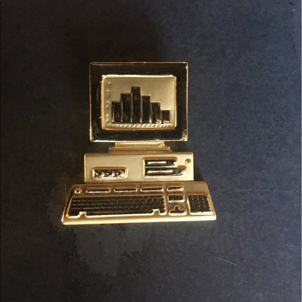 Old School Computer Pin
