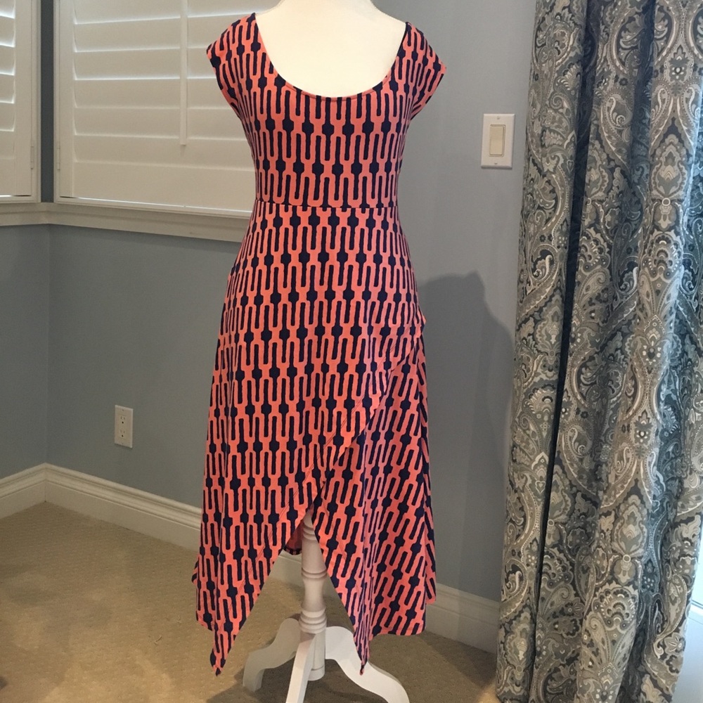 Plenty by Tracy Reese super sexy coral/navy dress