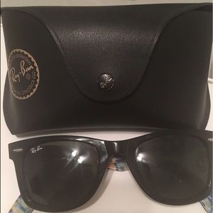 RayBan Black Printed Wayfarers