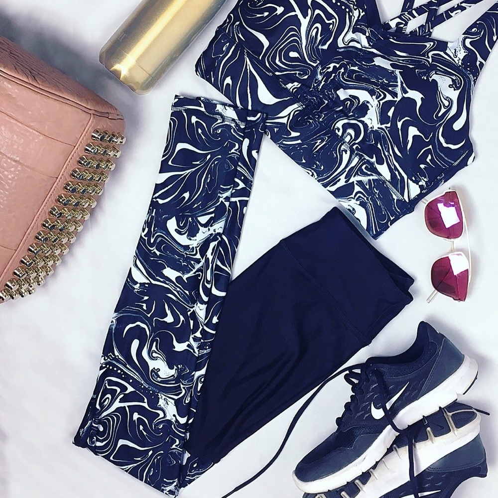 NEW High Waisted Marble Print Leggings