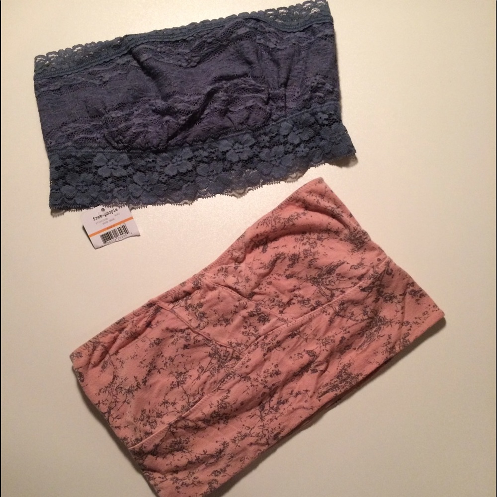 2 for 1 Free People Bandeau Bra Top - Picture 1 of 4