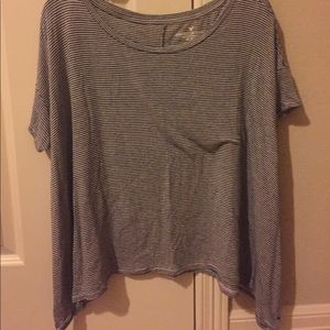 American Eagle stripped loose tee