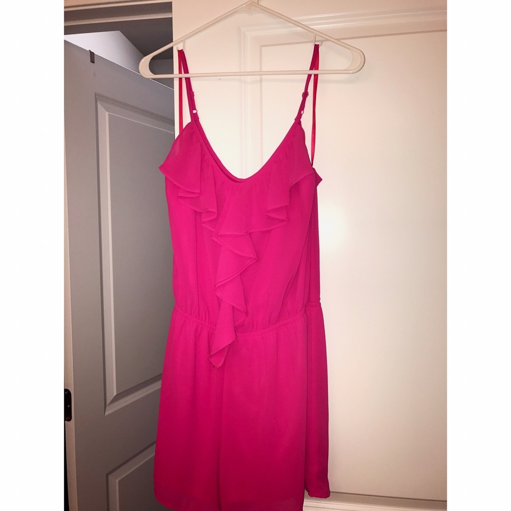 Hot pink romper