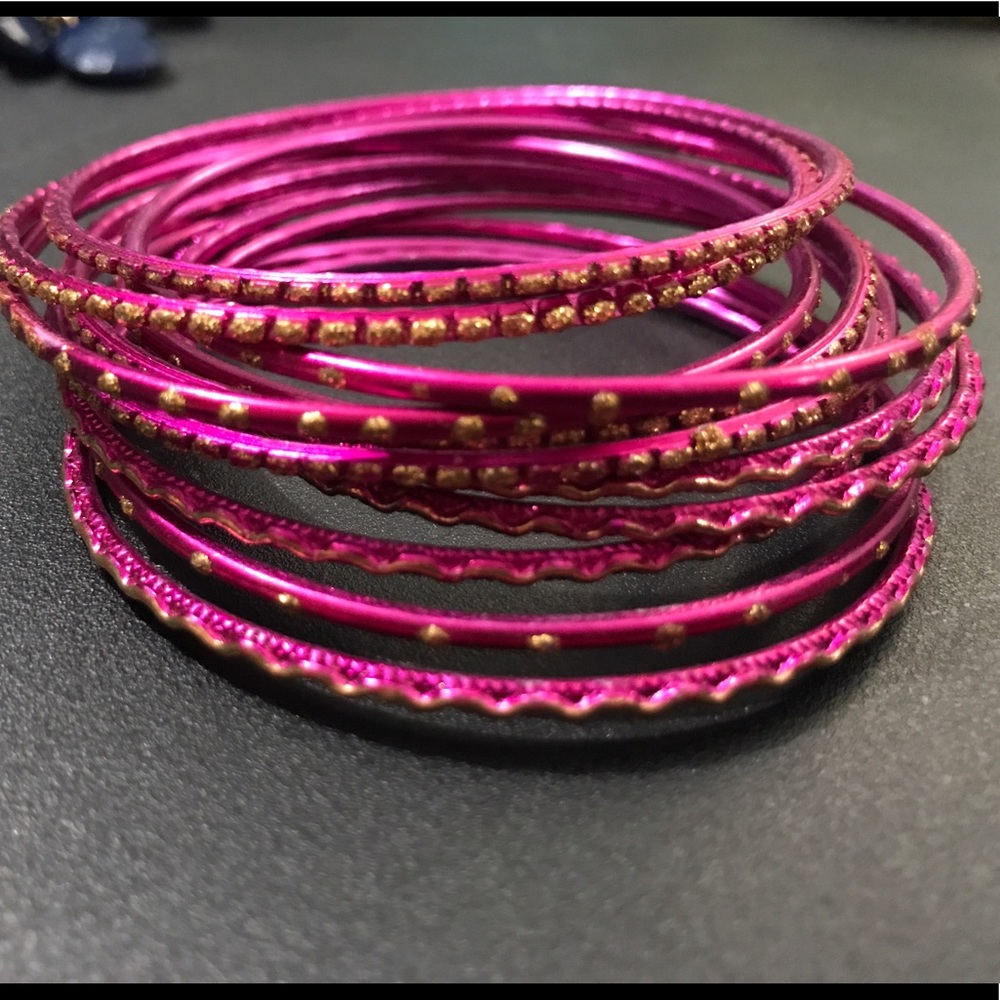 Pink bangles