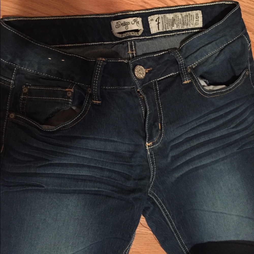 blue capris - Picture 2 of 3
