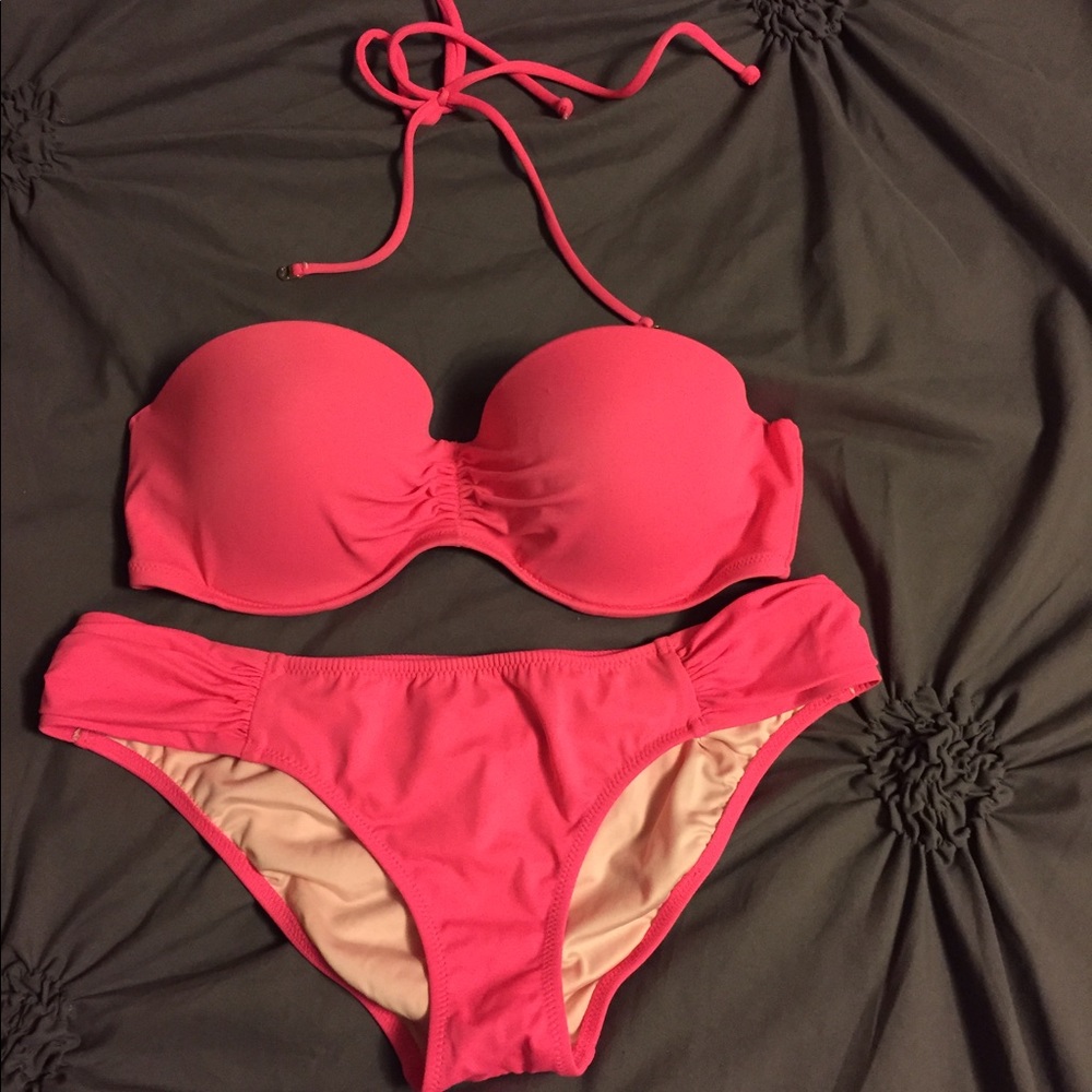 VS bandeau swim suit with strap