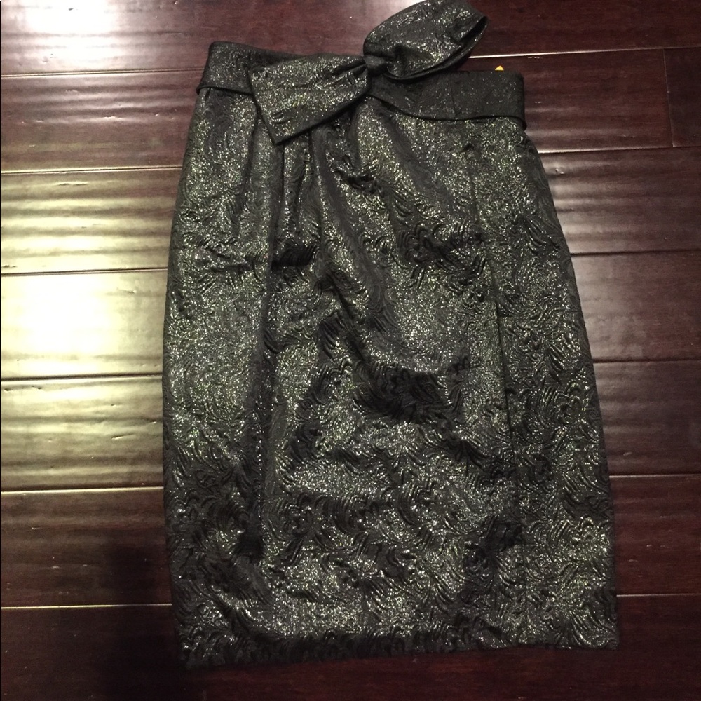 Cynthia steffe sz 8 brocade bow skirt nwt!