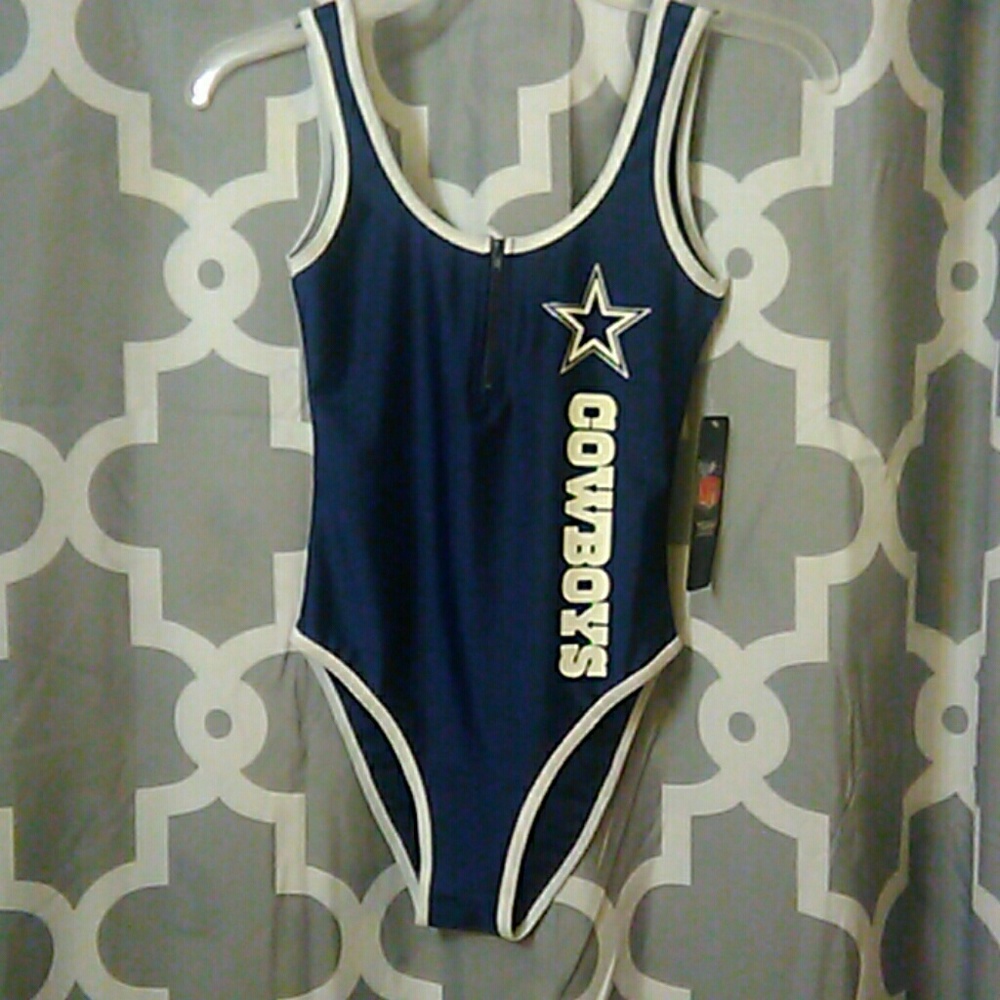 Dallas Cowboys logo bodysuit/ bathing suit