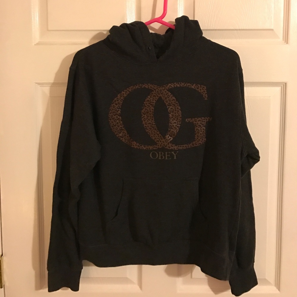 Obey Leopard Print Hoodie