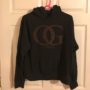 Obey Leopard Print Hoodie