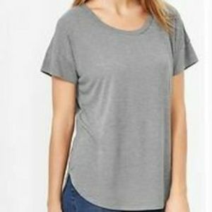 Gap fluid shirt tail tee in grey