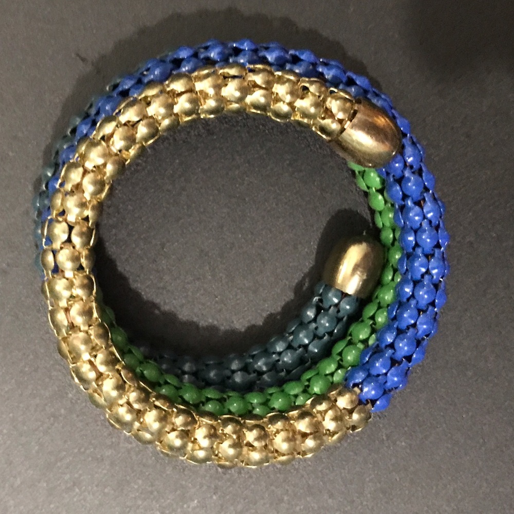 Blue and Green multi colored bracelet