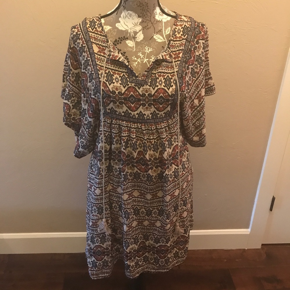 Multicolor Aztec tunic/dress