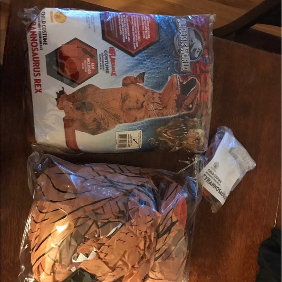 Inflatable Child T-Rex Dino Costumes - Picture 2 of 2