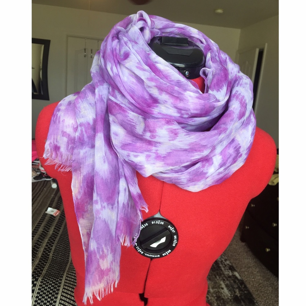 Ann Taylor LOFT scarf wrap large purple