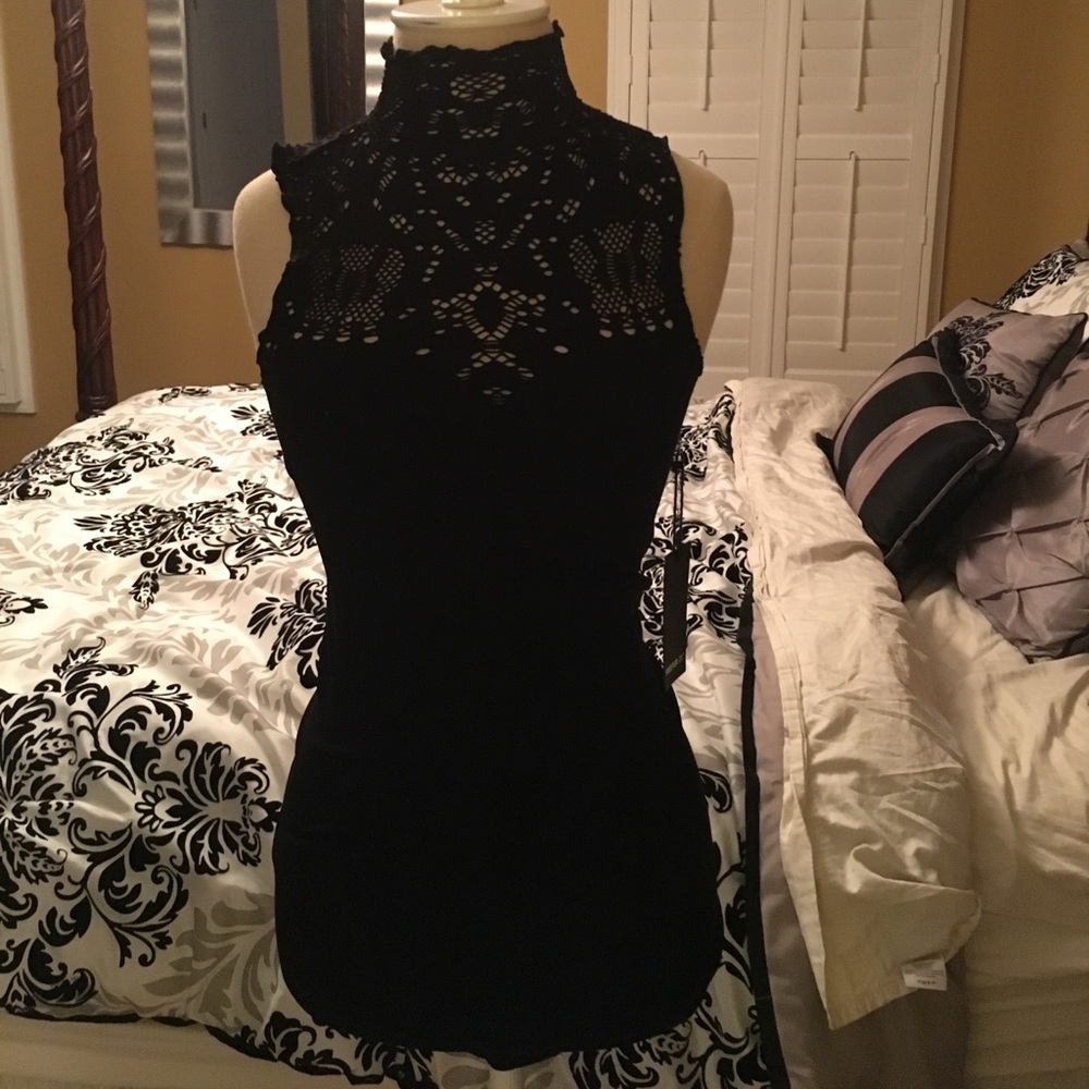 Forever 21 Black Lace Mini Dress