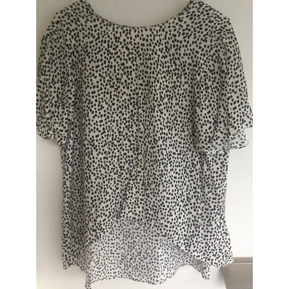 polka dot blousy top