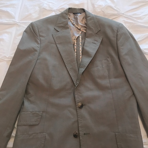 Paul Smith Plaid Blazer in Brown, Green, Orange - Picture 1 of 6