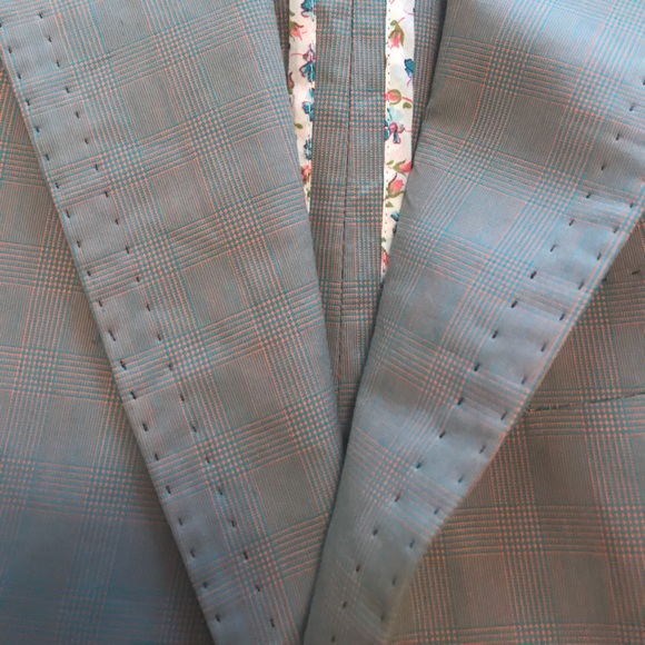 Paul Smith Plaid Blazer in Brown, Green, Orange - Picture 2 of 6