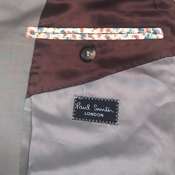 Paul Smith Plaid Blazer in Brown, Green, Orange - Picture 5 of 6