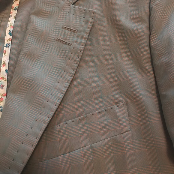 Paul Smith Plaid Blazer in Brown, Green, Orange - Picture 6 of 6