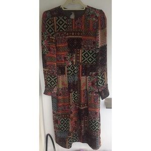 zara patchwork dress