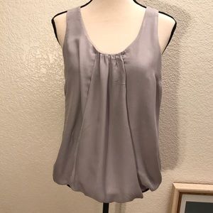Women’s LOFT Grey Tank with Bow Size M