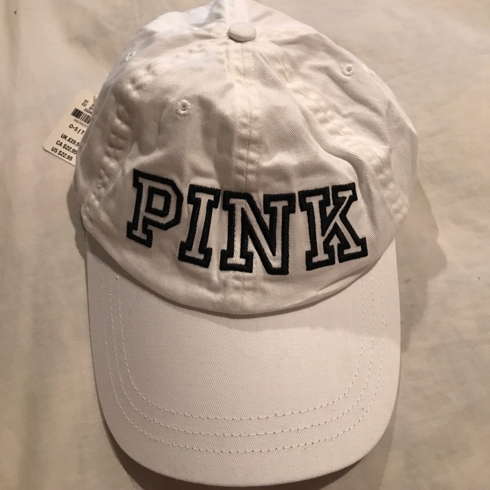 PINK hat with tag.