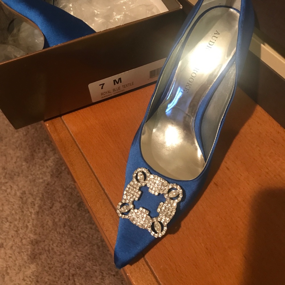 Wedding Pumps - Audrey Brooke Sarah - Royal Blue