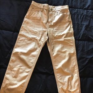 Gold pants from Urban Outfitters