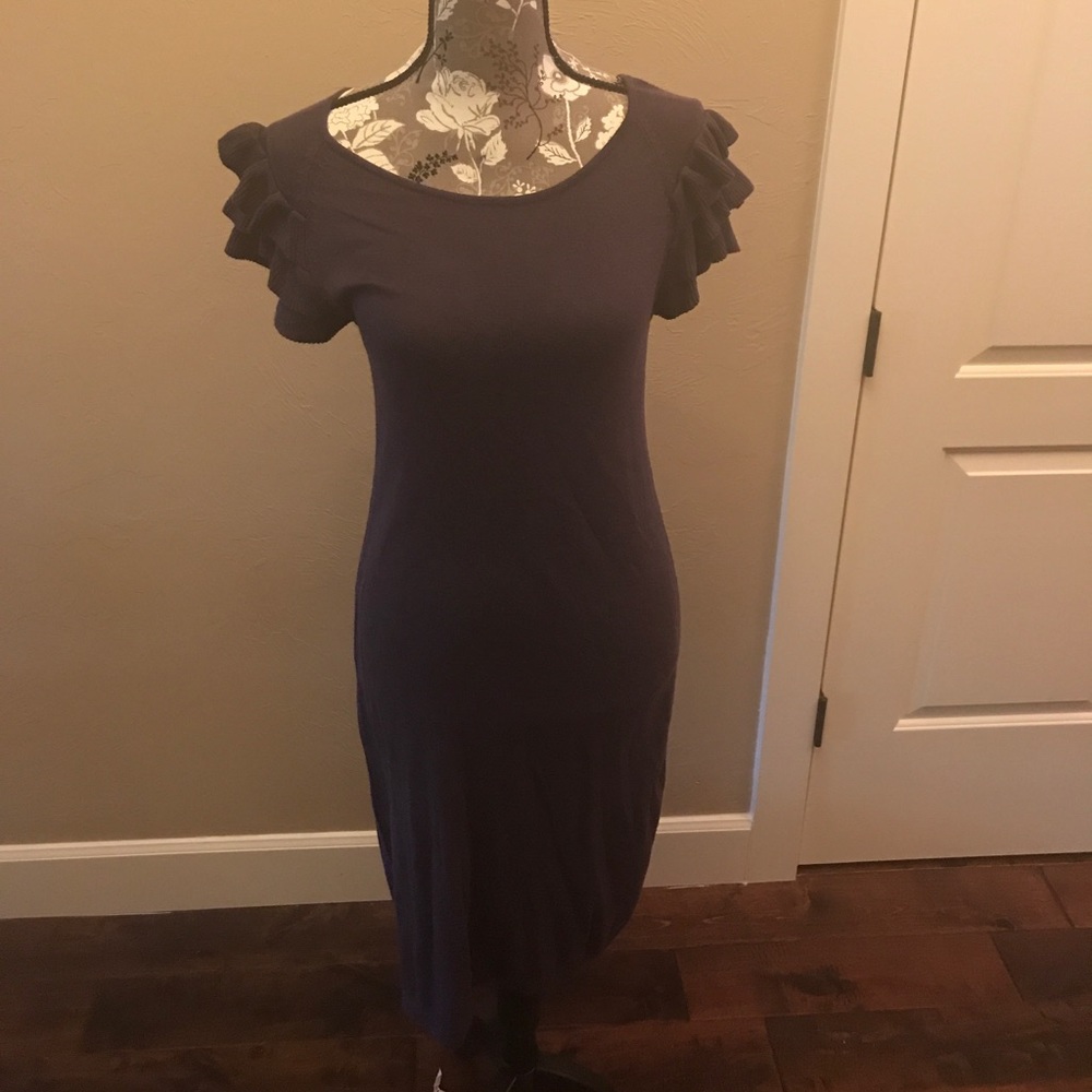 Knit plum dress