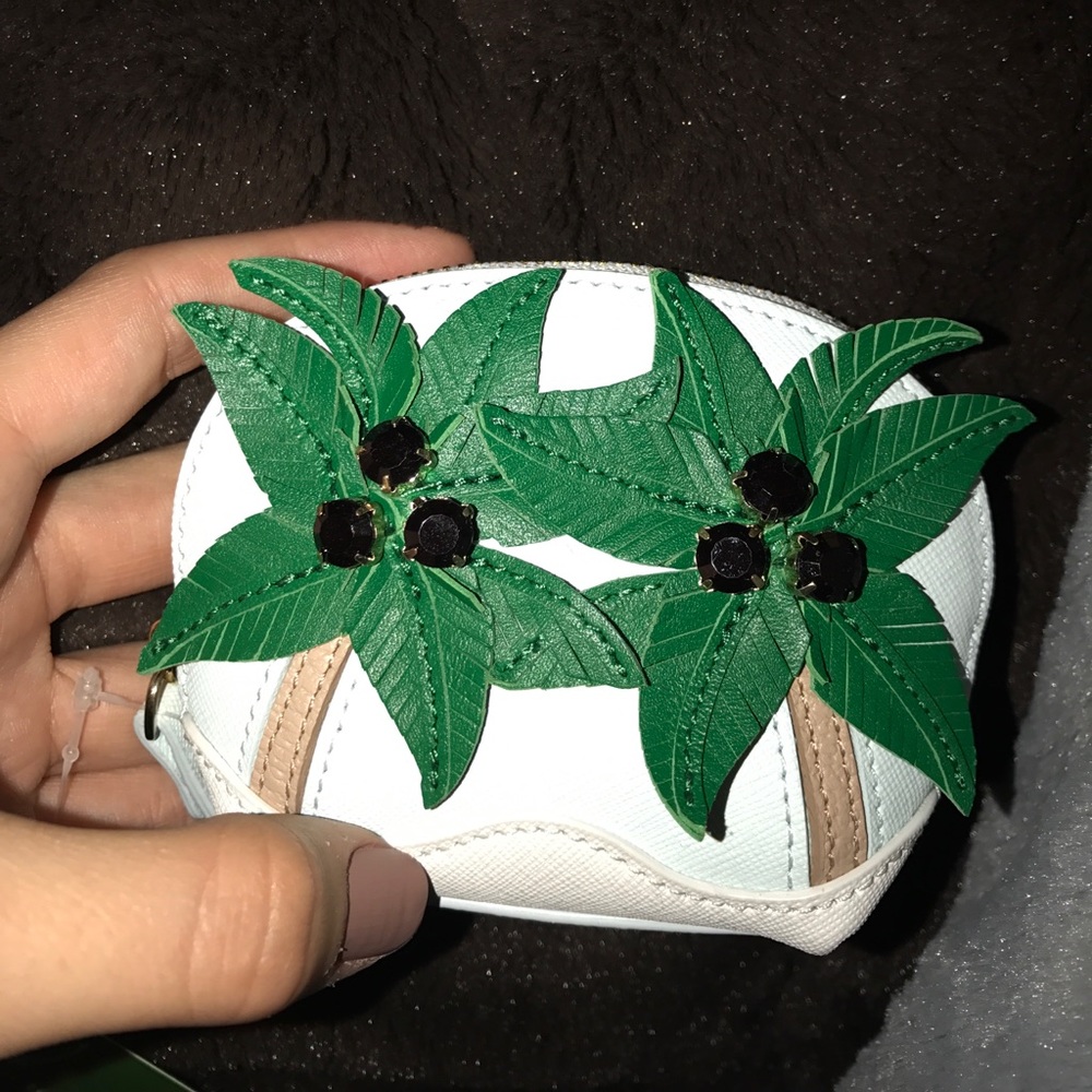 NWT Kate Spade Palm Tree Coin Purse