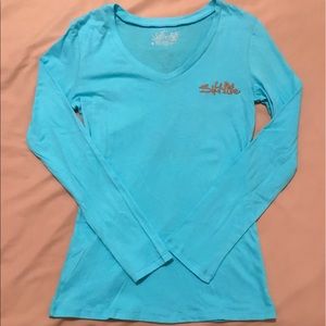 NWOT Salt Life Long Sleeve V-Neck Shirt