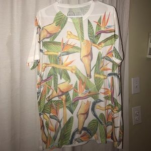 Men's Large tropical t-shirt
