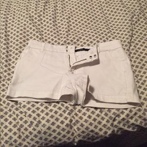 White denim shorts