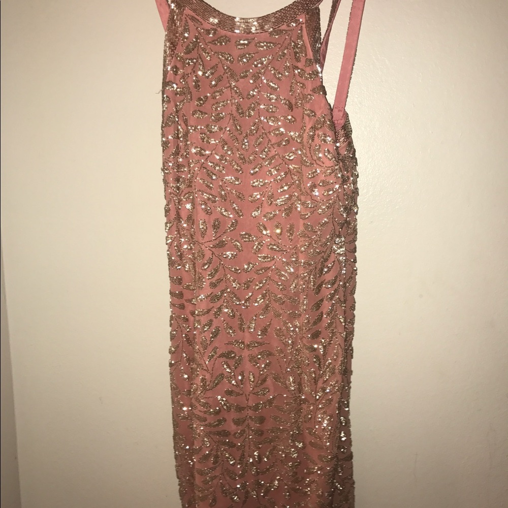 Peach Sparkly Dress