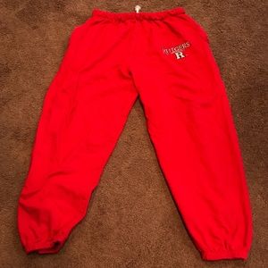 Rutgers Univ Sweatpants Scarlet Knights large